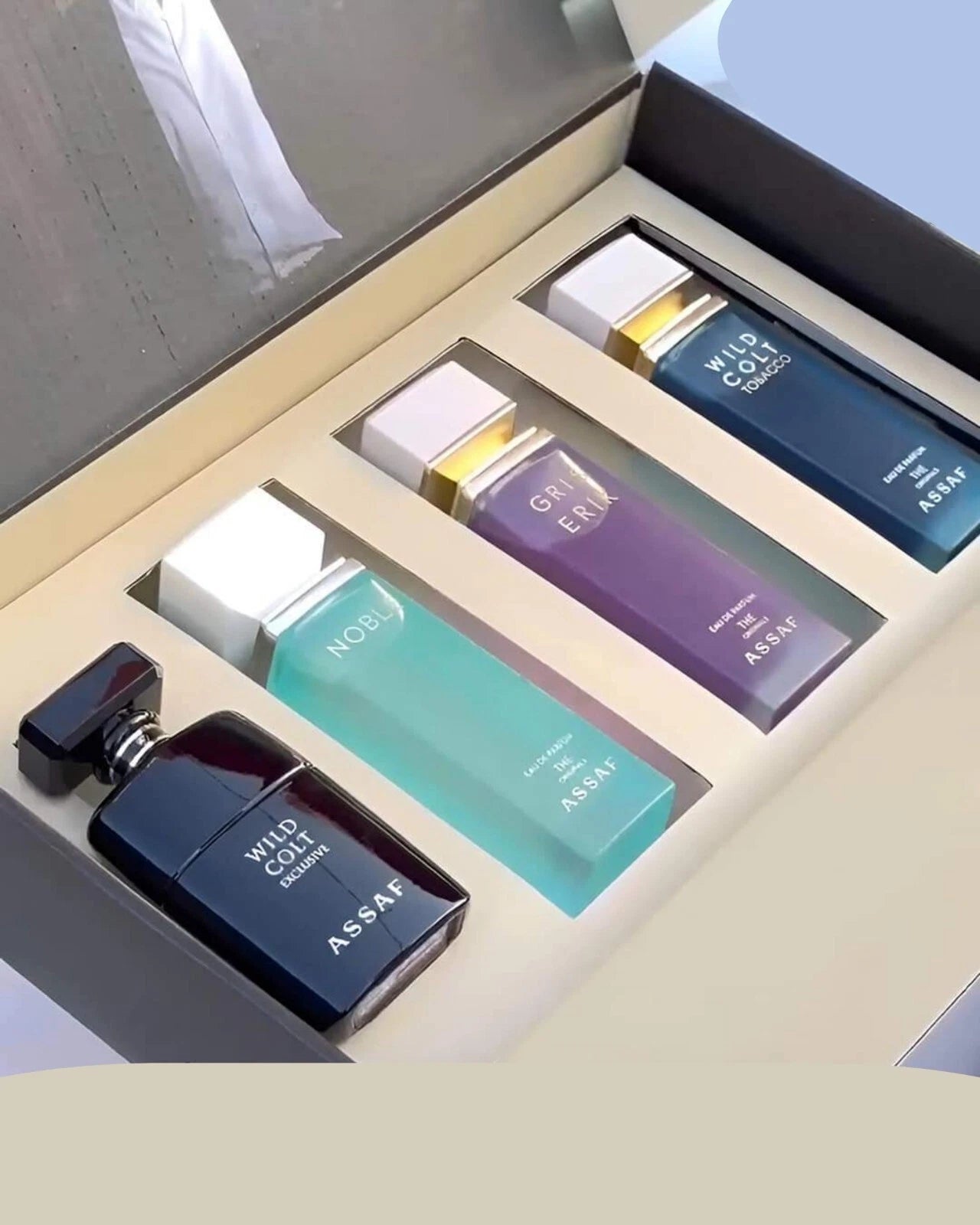 The Special One Set by ASSAF Perfumes. 3x100ml and 1x50ml