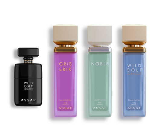 The Special One Set by ASSAF Perfumes. 3x100ml and 1x50ml